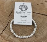 Bracelet Howlite Blanche - Perles 4mm